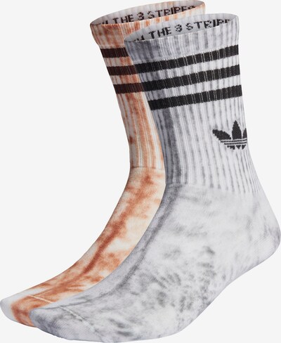 ADIDAS ORIGINALS Socken 'Tie Dye ' in rostbraun / rauchgrau / schwarz, Produktansicht