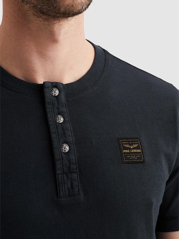 PME Legend Regular fit Skjorta 'Henley T-shirt with badge' i blå