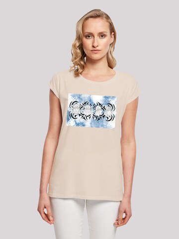 F4NT4STIC Shirt 'Wickie und die starken Männer Turn Your Head' in Beige: front