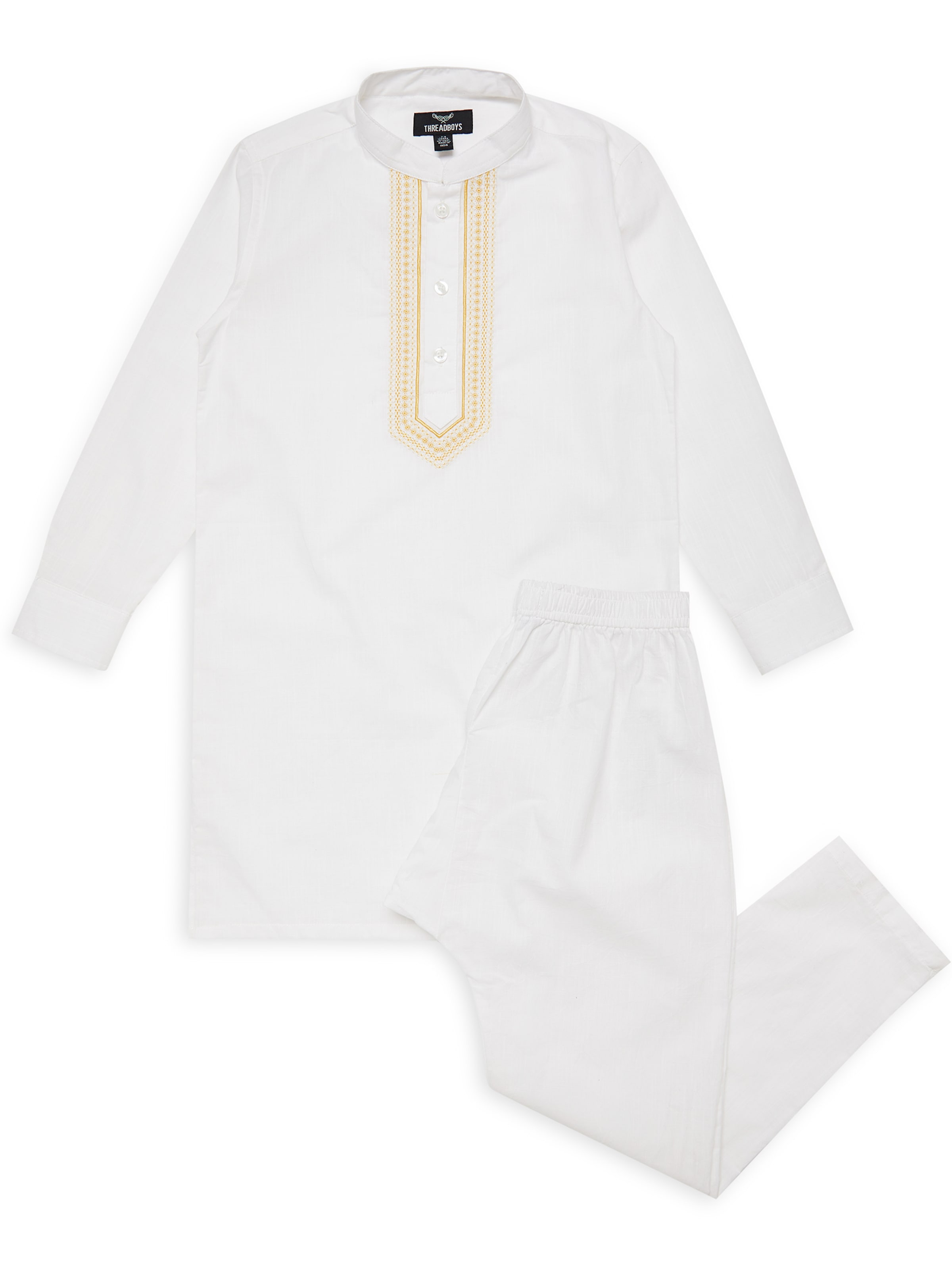 Threadboys Set in Wit: voorkant