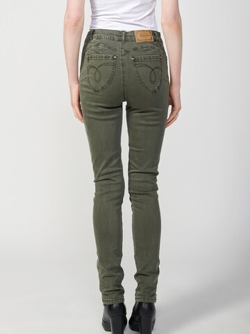 KOROSHI Slimfit Jeans in Grün