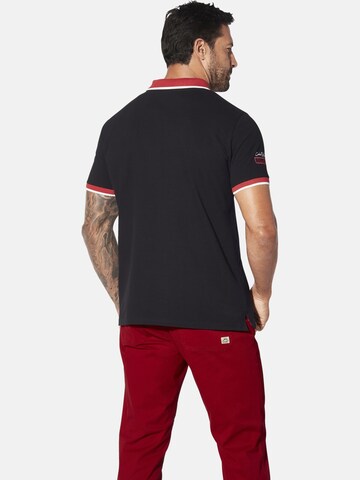Jan Vanderstorm Poloshirt 'Iwar' in Schwarz