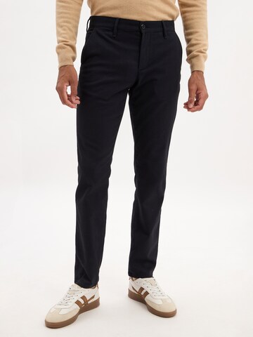 Alberto Regular Chino Pants 'Lou' in Blue: front