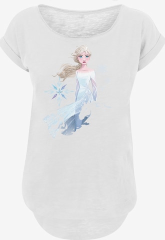 F4NT4STIC T-Shirt 'Disney Frozen 2 Elsa Nokk Wassergeist Pferd' in Weiß: Vorderseite
