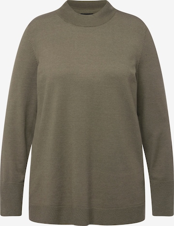 Pull-over Ulla Popken en vert : devant