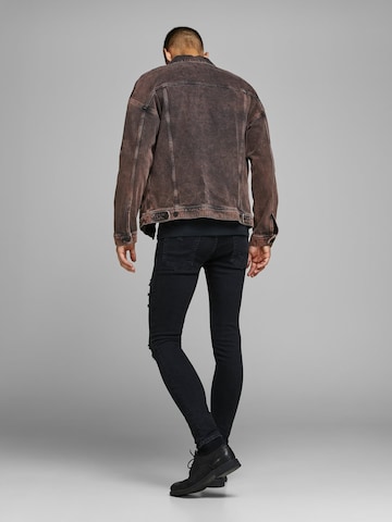 Skinny Jeans 'Liam' de la JACK & JONES pe negru