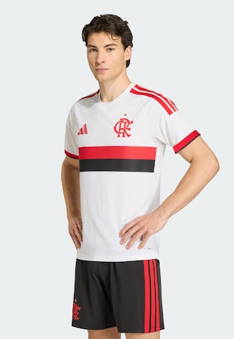 T-Shirt fonctionnel 'CR Flamengo 26 Away Authentic' ADIDAS PERFORMANCE en blanc : devant