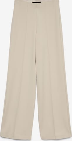 VERO MODA Trousers with creases 'BECKY' in Grey: front