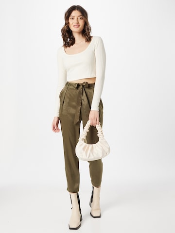 Koton Regular Trousers with creases in Green