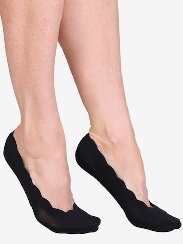 Sokisahtel Socken 'MILANO' in Schwarz: Vorderseite