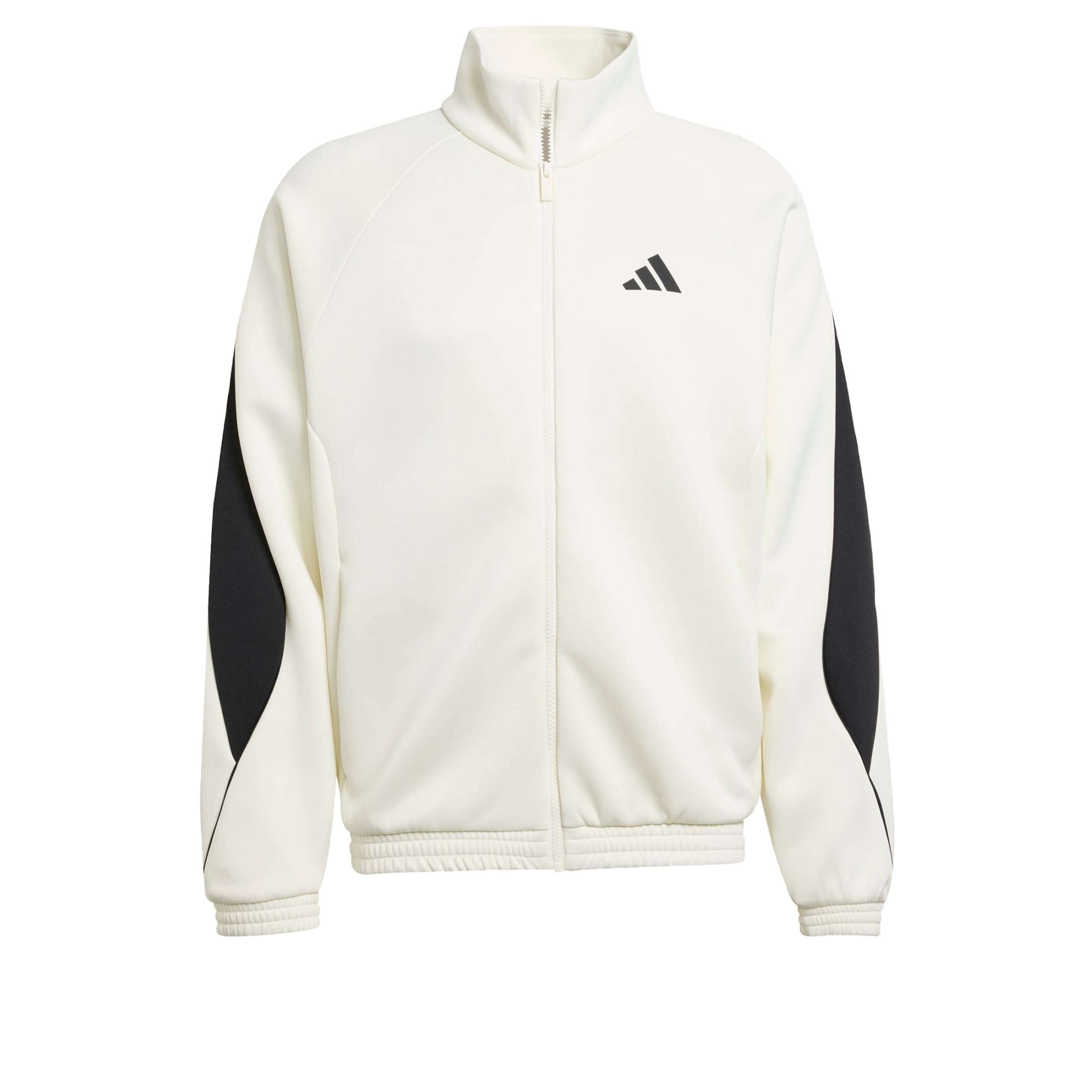 ADIDAS SPORTSWEAR - Casaco de treino em moletão 'Stadium' em branco: frente