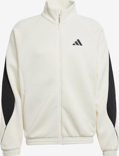 ADIDAS SPORTSWEAR Urheilullinen collegetakki 'Stadium' värissä musta / valkoinen, Tuotenäkymä
