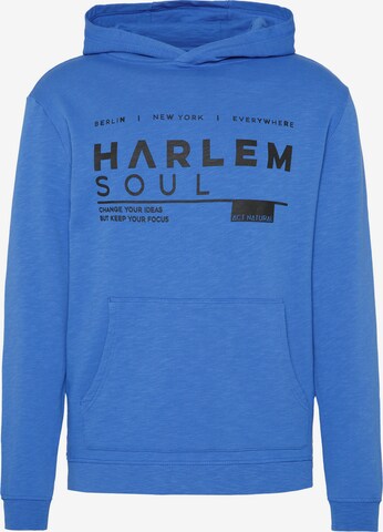 Harlem Soul TY-SON Kapuzensweatshirt in Blau: front