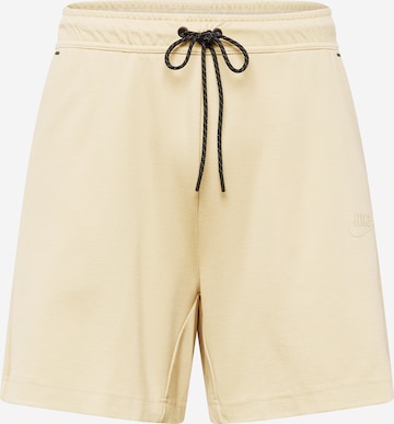 Nike Sportswear - Loosefit Pantalón en amarillo: frente