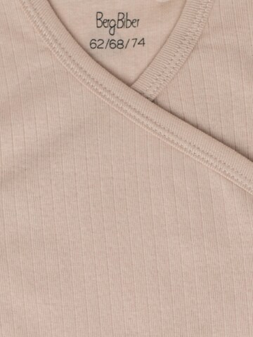 BergBiber Strampler/Body 'Wickel Body Niko (mitwachsend)'‌‌‌‌‌‌‌ in Beige