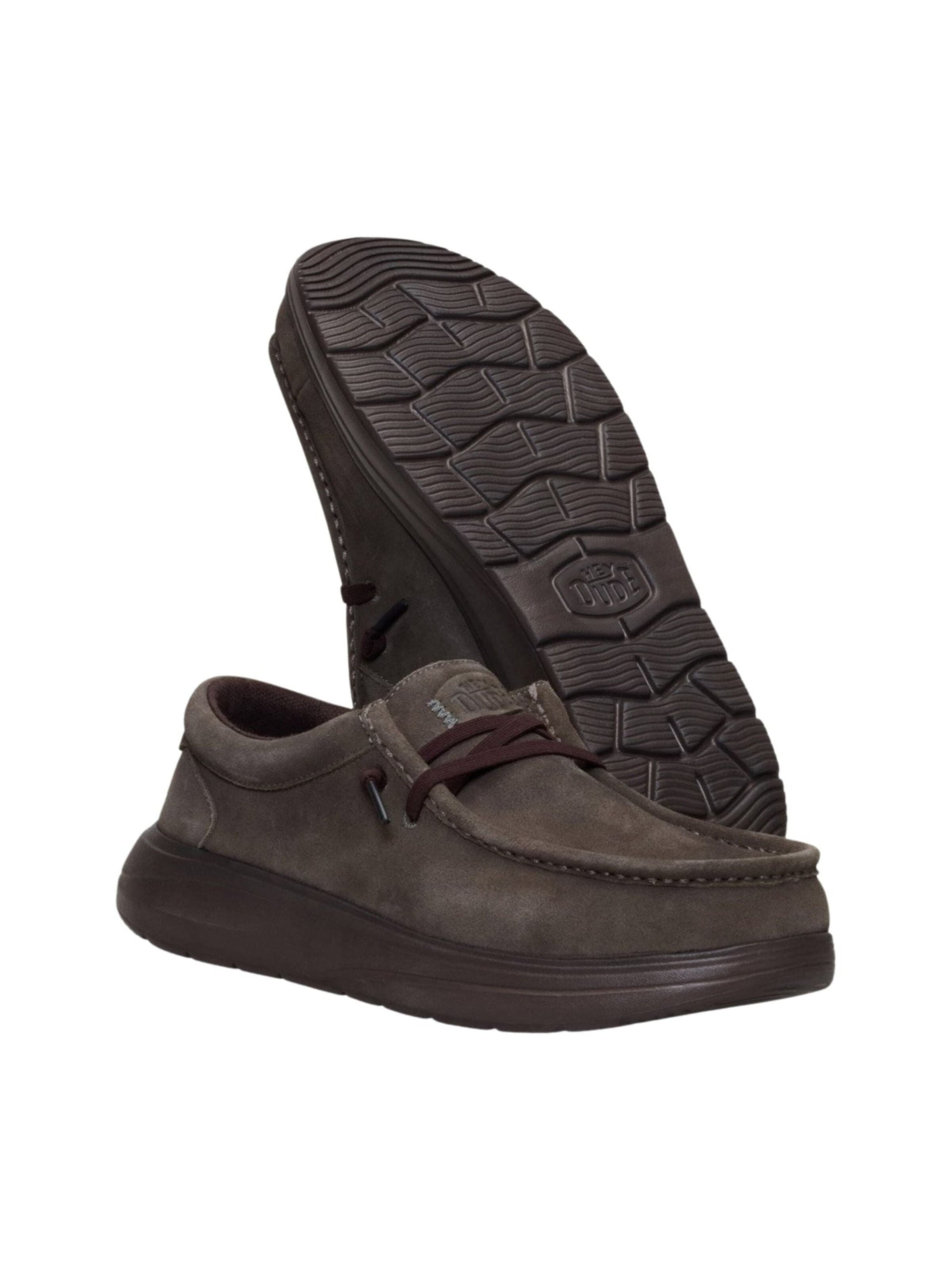 HEY DUDE Mockasin 'Wally COMF Suede' i brun