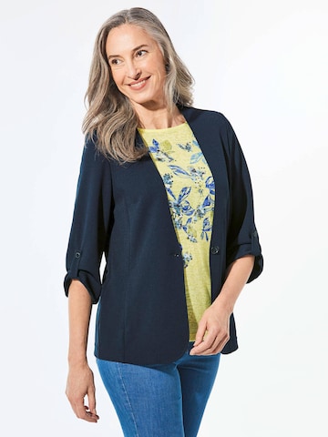 Goldner Blazer in Blau: Vorderseite