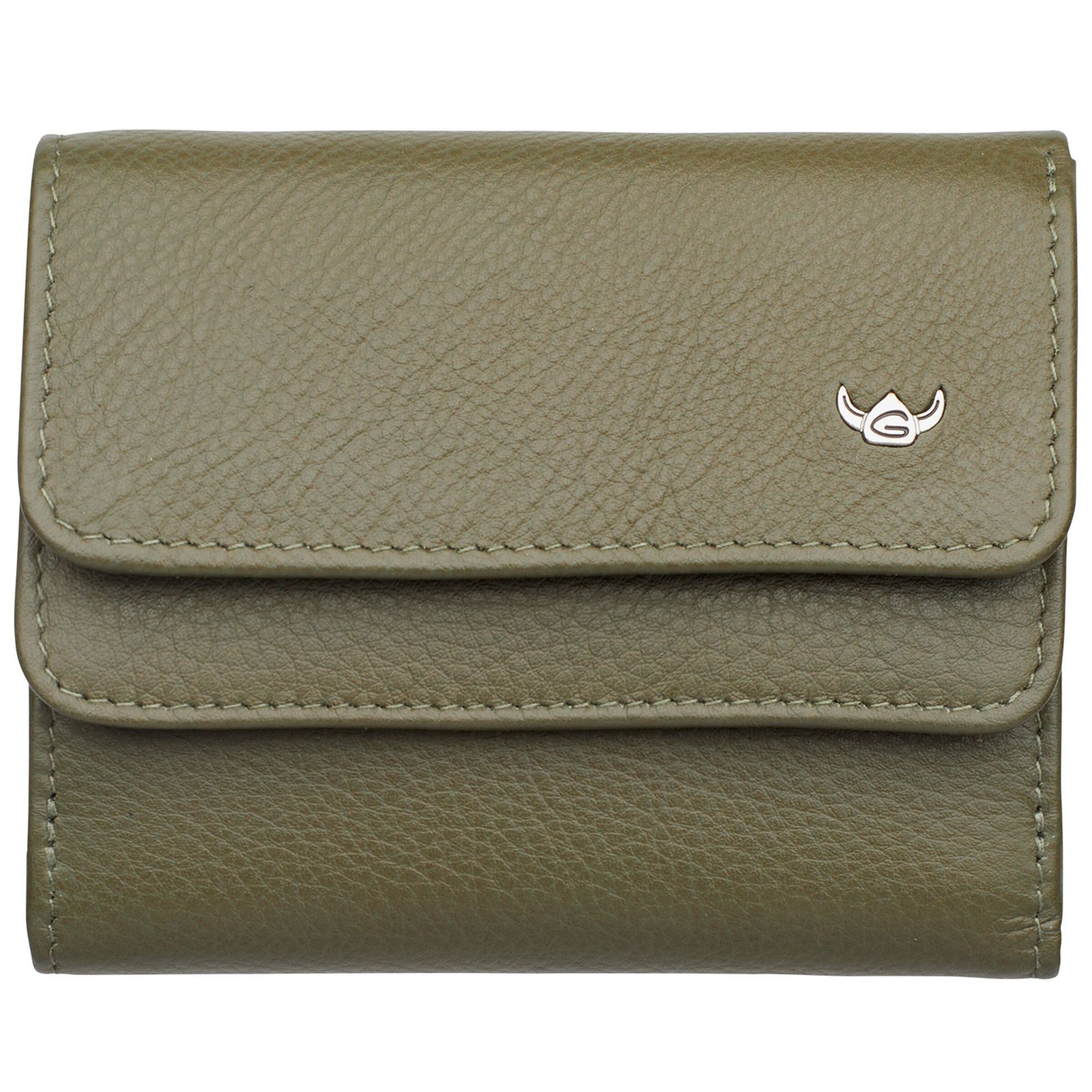 Portamonete 'Madrid' di GOLDEN HEAD in verde: frontale