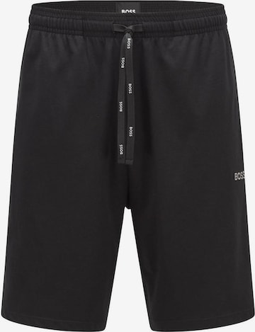 Pantaloni de pijama 'Mix&Match Short CW' de la BOSS Orange pe negru: față