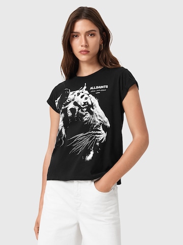 AllSaints Тениска 'IVANA ANNA' в черно: отпред