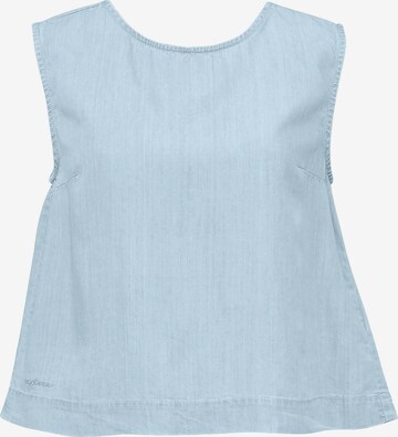 mazine Top 'Iba' in Blue: front