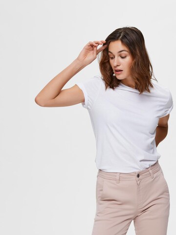 SELECTED FEMME T-shirt i vit