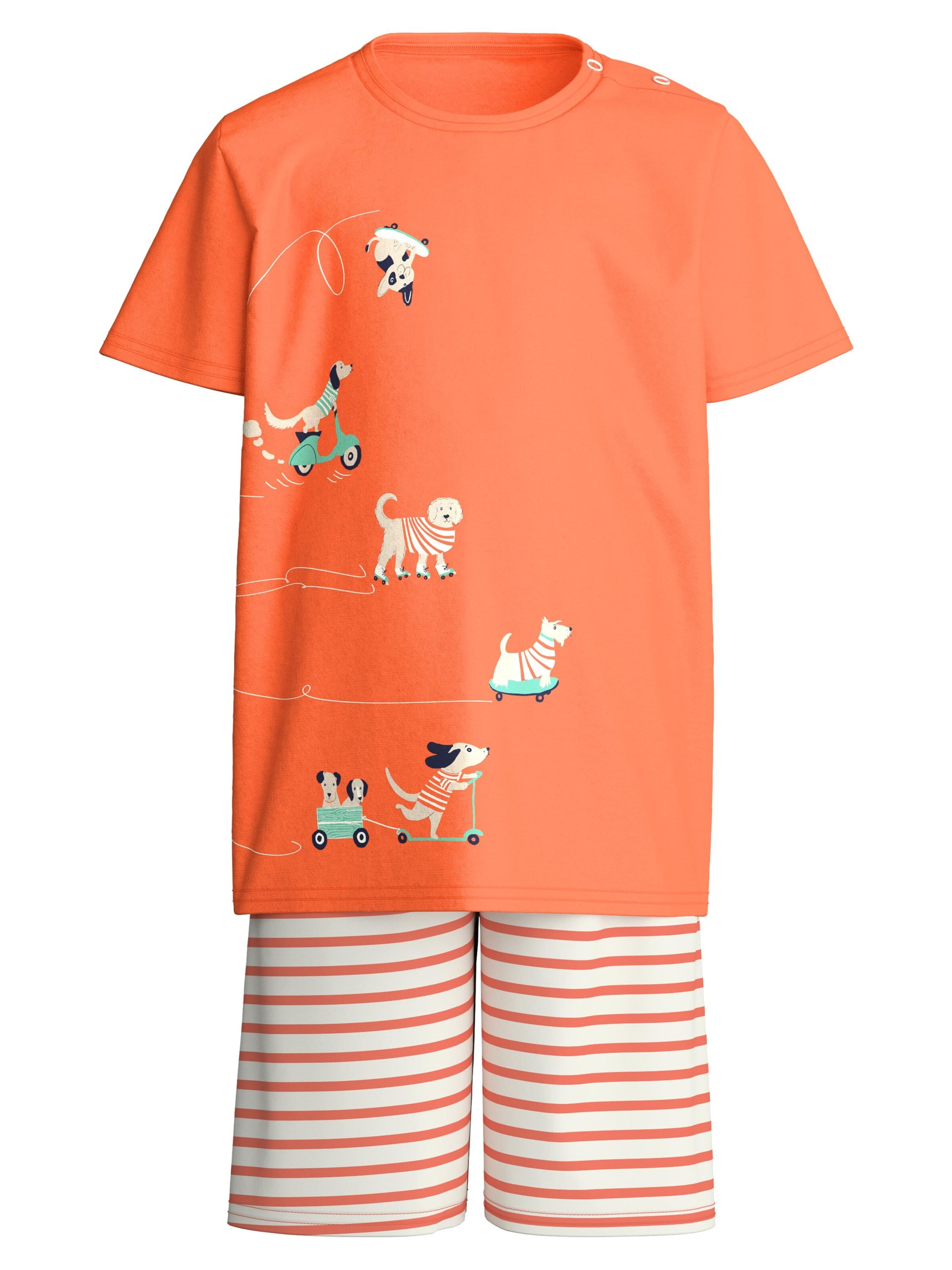 Pyjama 'Toddlers Scooter' CALIDA en orange : devant