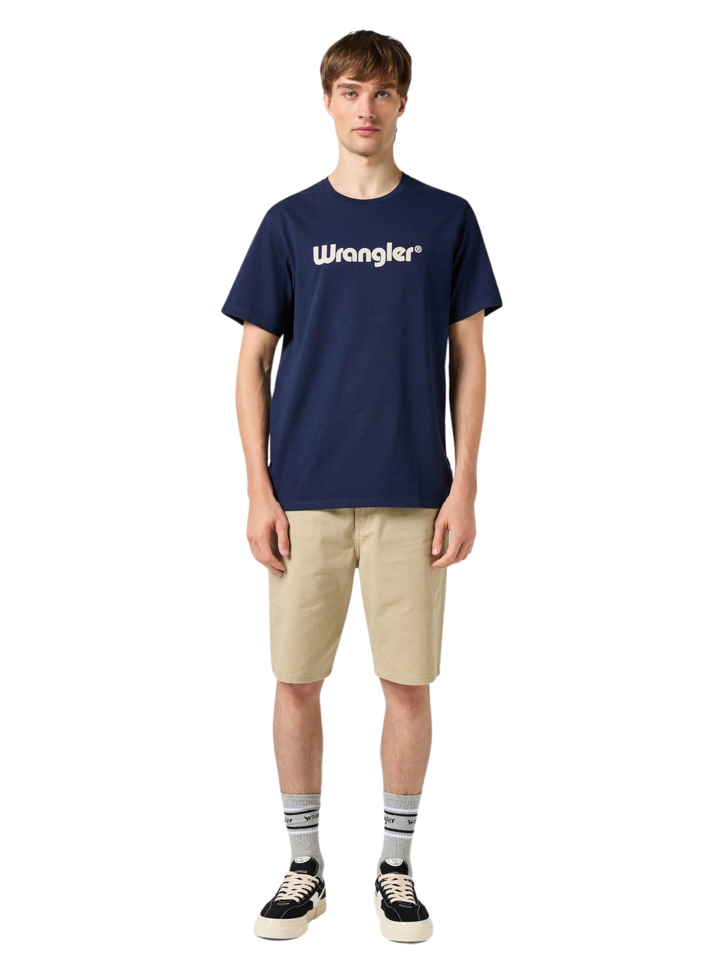 WRANGLER Tričko 'LOGO TEE' – modrá