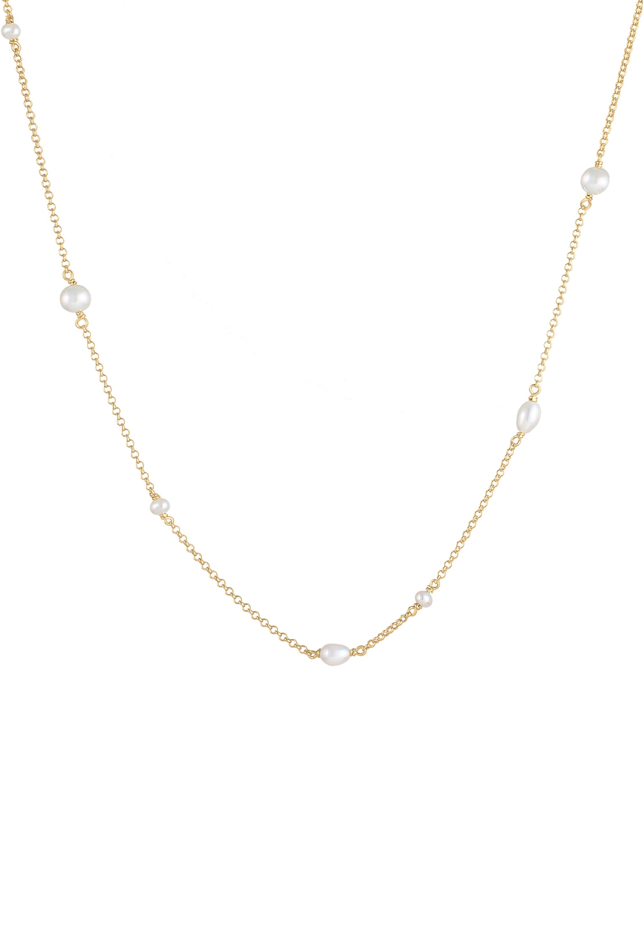 ELLI Halskette Perlenkette in Gold