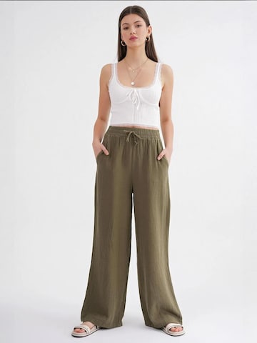 MixRay Wide leg Broek in Groen