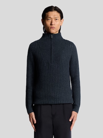 Lyle & Scott Trui in Blauw: voorkant