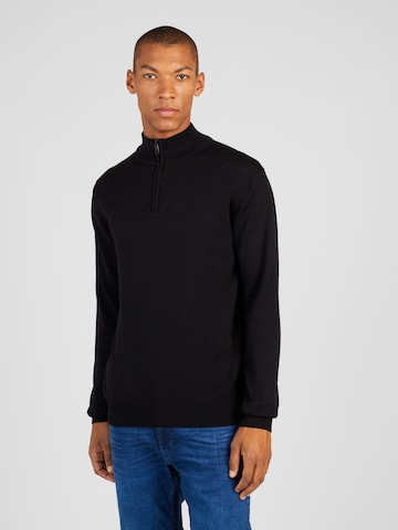 ABOUT YOU Sweater 'Enzo' in Black: front