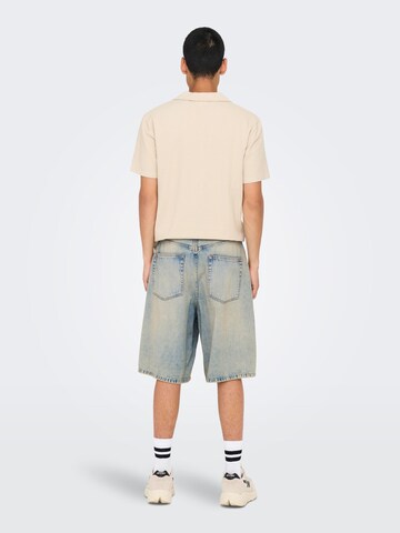 Only & Sons Baggy Jeans 'ONSCarl' i blå