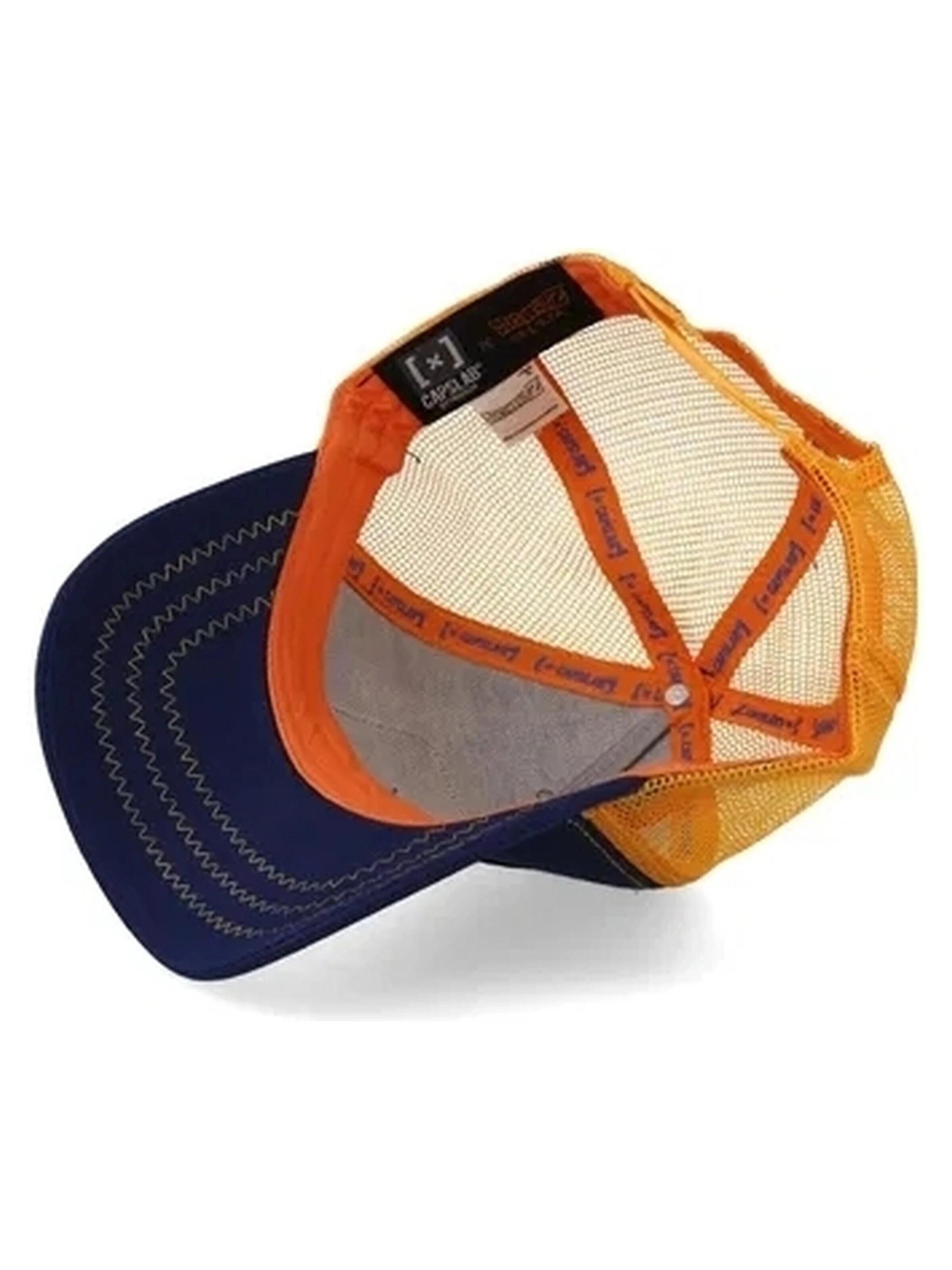 Casquette 'Gorra collab negra trucker logo bordado goku frente visera curva' Capslab en bleu
