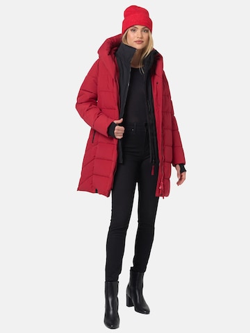NAVAHOO Zimný kabát 'Knutschilein' - Červená
