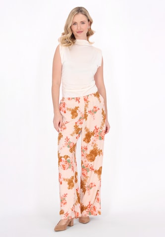 Wide Leg Pantalon Usha en beige