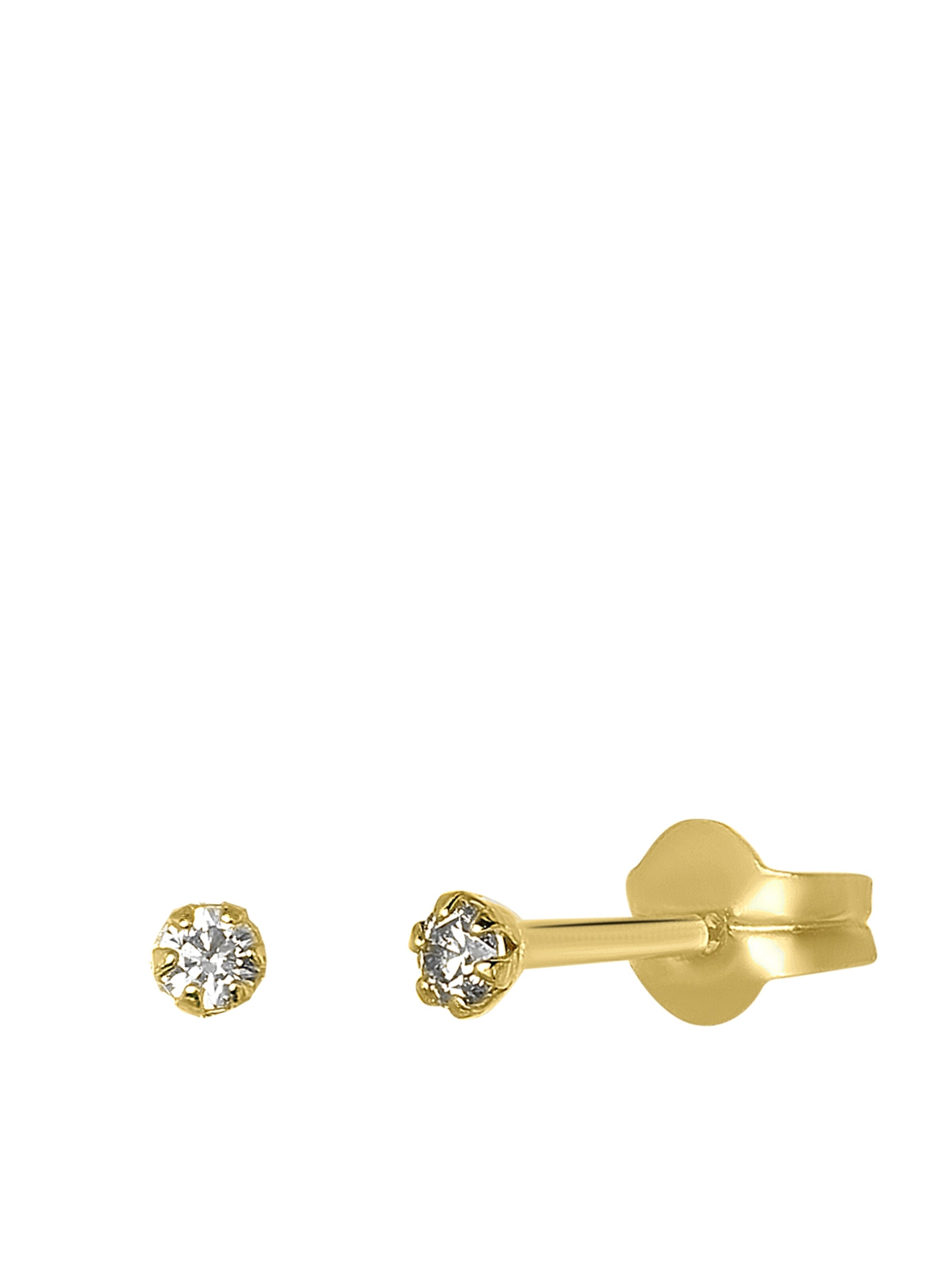 Lucardi Earrings 'Klassisch' in Gold: front