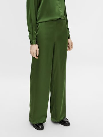 Wide Leg Pantalon OBJECT en vert