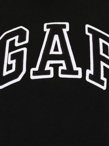 Gap Petite Sweatshirt 'HERITAGE' in Schwarz