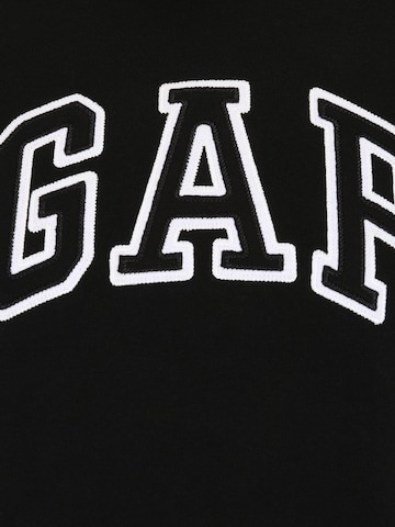 Gap Petite Sweatshirt 'HERITAGE' in Black