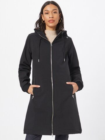 Danefae Between-Seasons Coat 'Jane' in Black: front