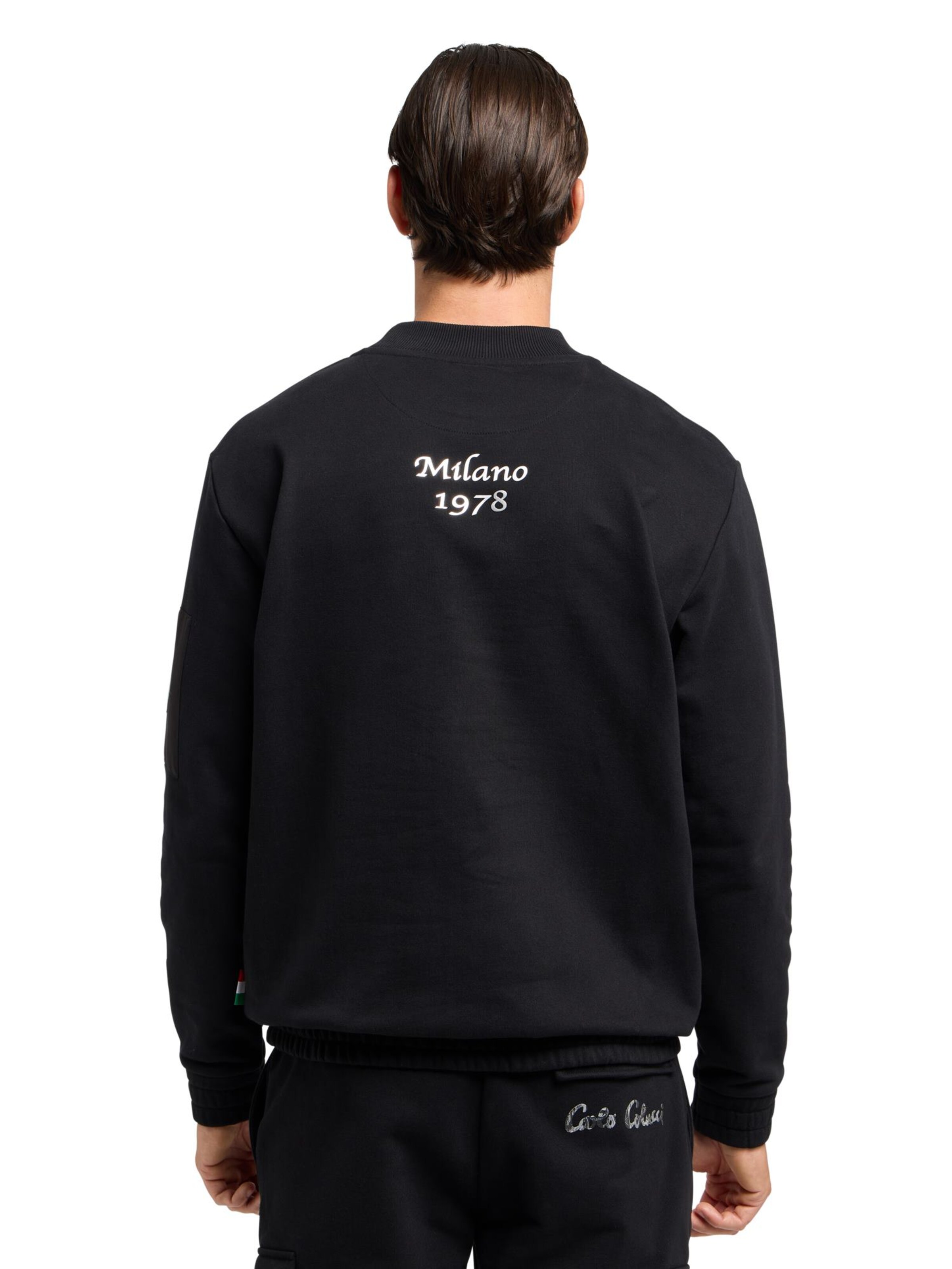 Carlo Colucci Sweatshirt 'Di Stasio' in Black