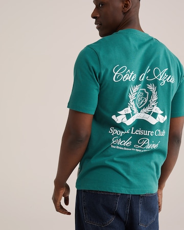 WE Fashion T-Shirt 'Côte d'Azur' in Grün