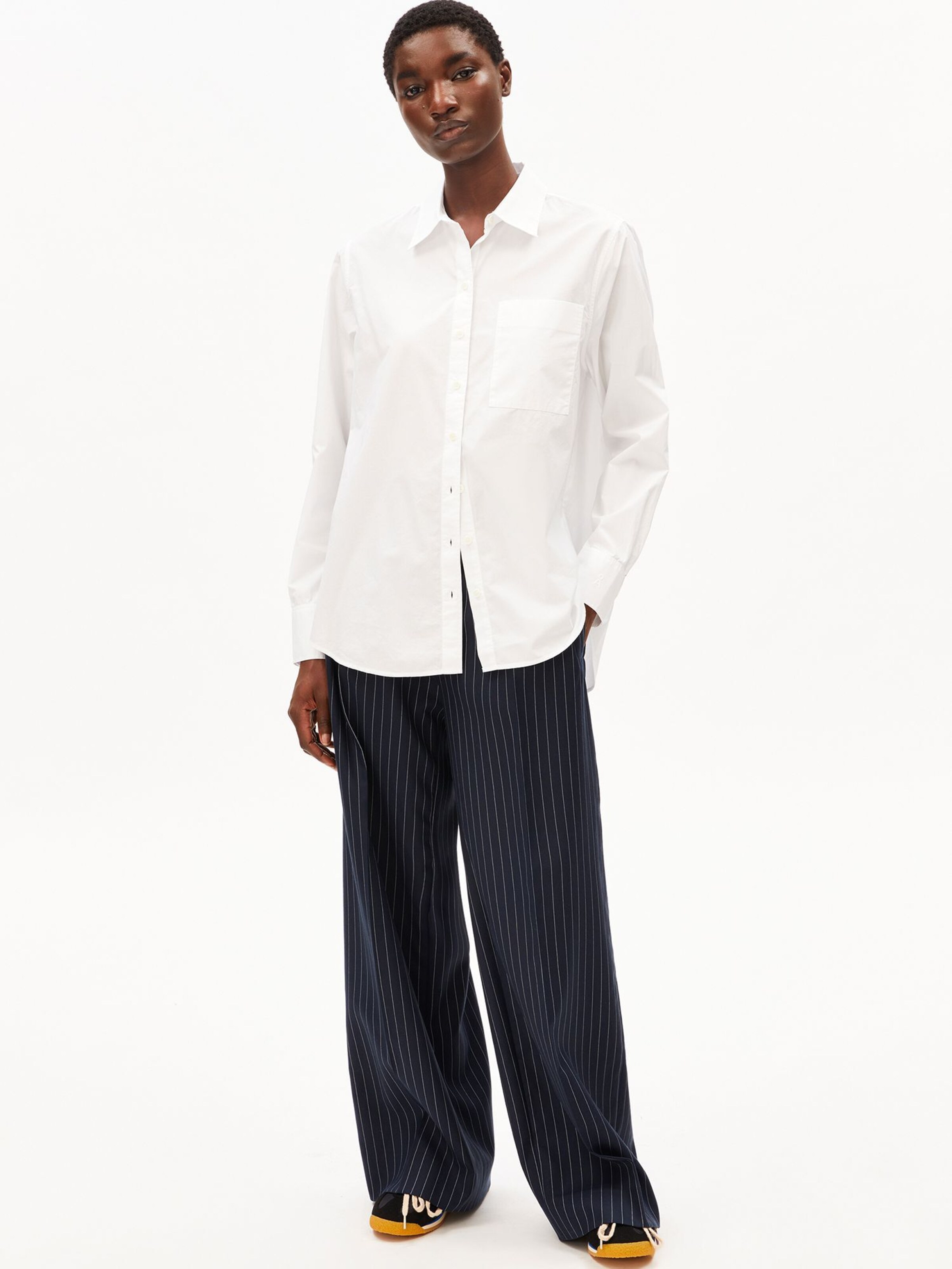 ARMEDANGELS Blouse in White: front