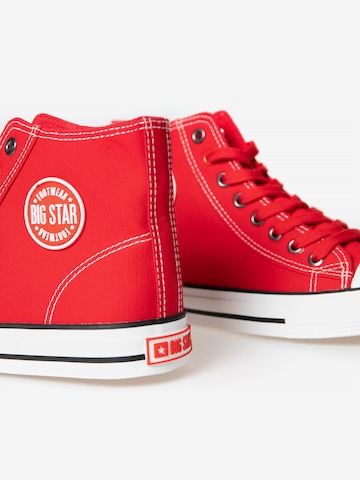 BIG STAR High-Top Sneakers 'JJ174607' in Red