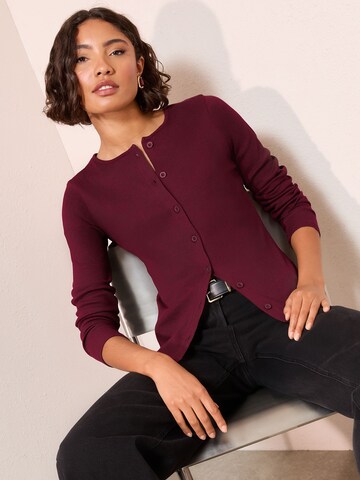 Friends Like These Gebreid vest in Rood: voorkant