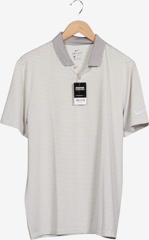 NIKE Poloshirt L in Weiß: Vorderseite
