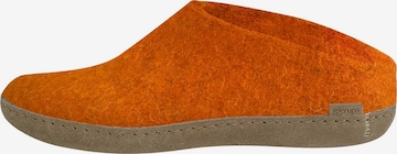 Glerups Hausschuh 'Classic' in Orange: Vorderseite