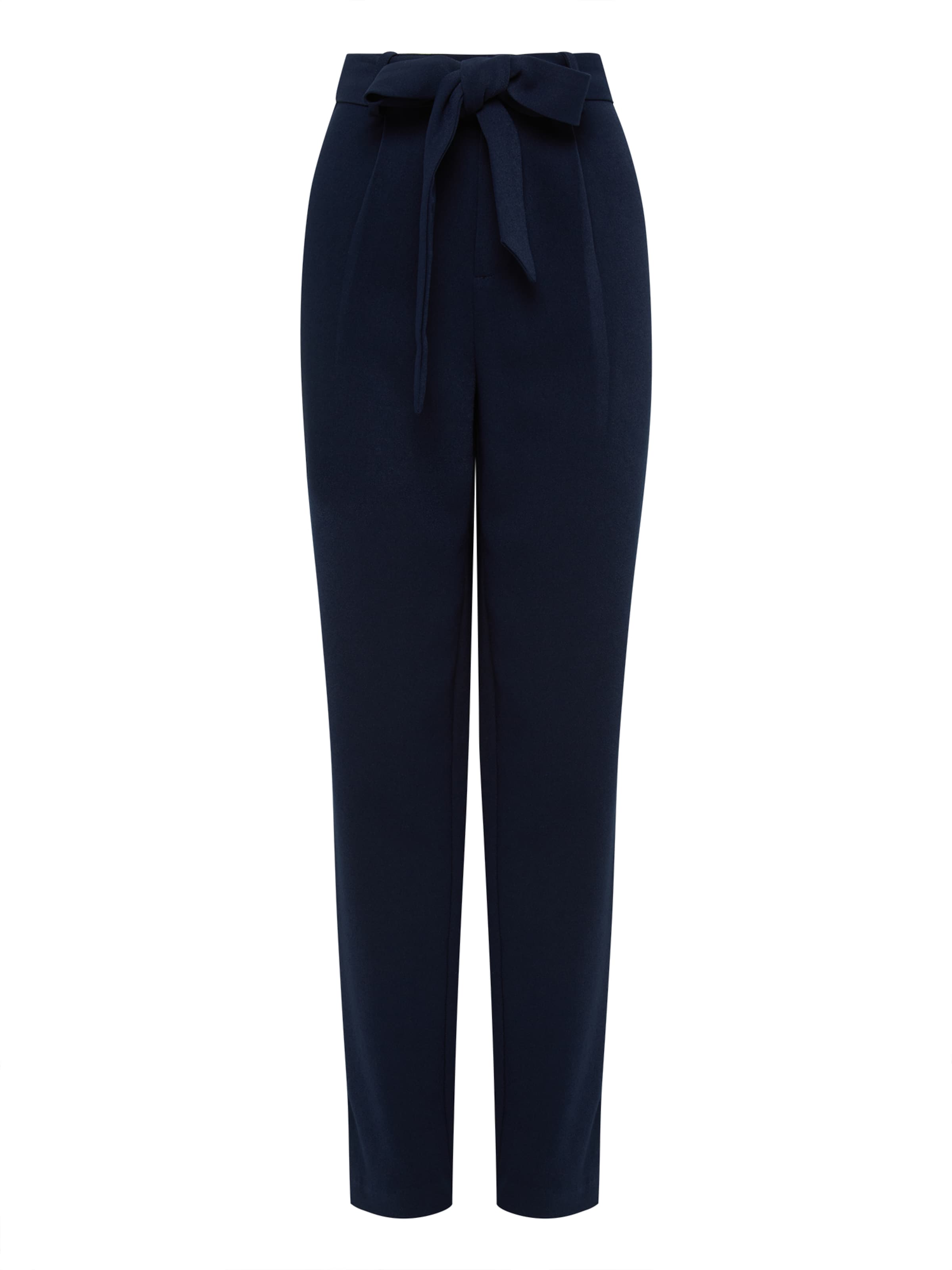 Tussah regular Παντελόνι πλισέ 'ALANA' σε μπλε: μπροστά