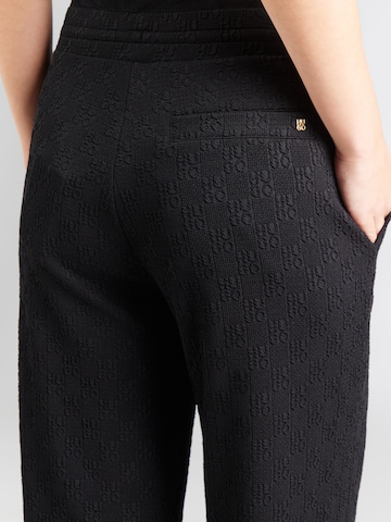 HUGO Широкий Штаны 'Nayane' в Черный